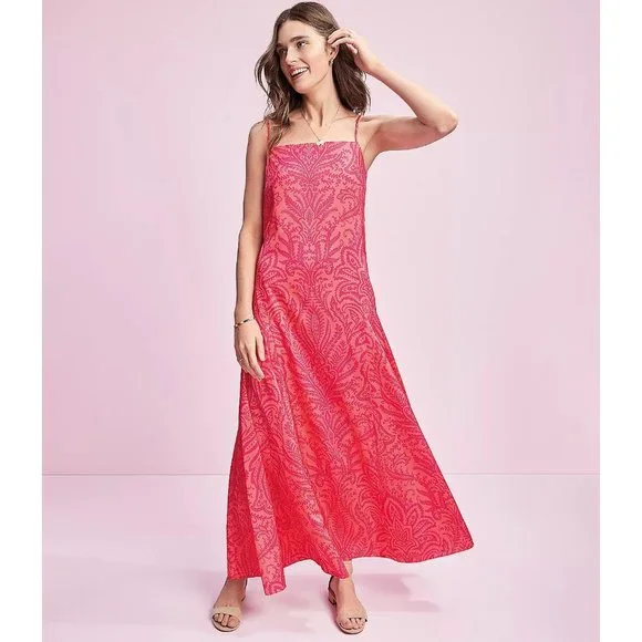 green emerald velvet dress NWT Ann Taylor LOFT Summer Leaf Knit Maxi Beach Long Relax Black Dress –  JNL Trading main image 0